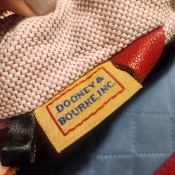 Dooney & Bourke Red Leather Hobo Bag - Picture 9 of 12